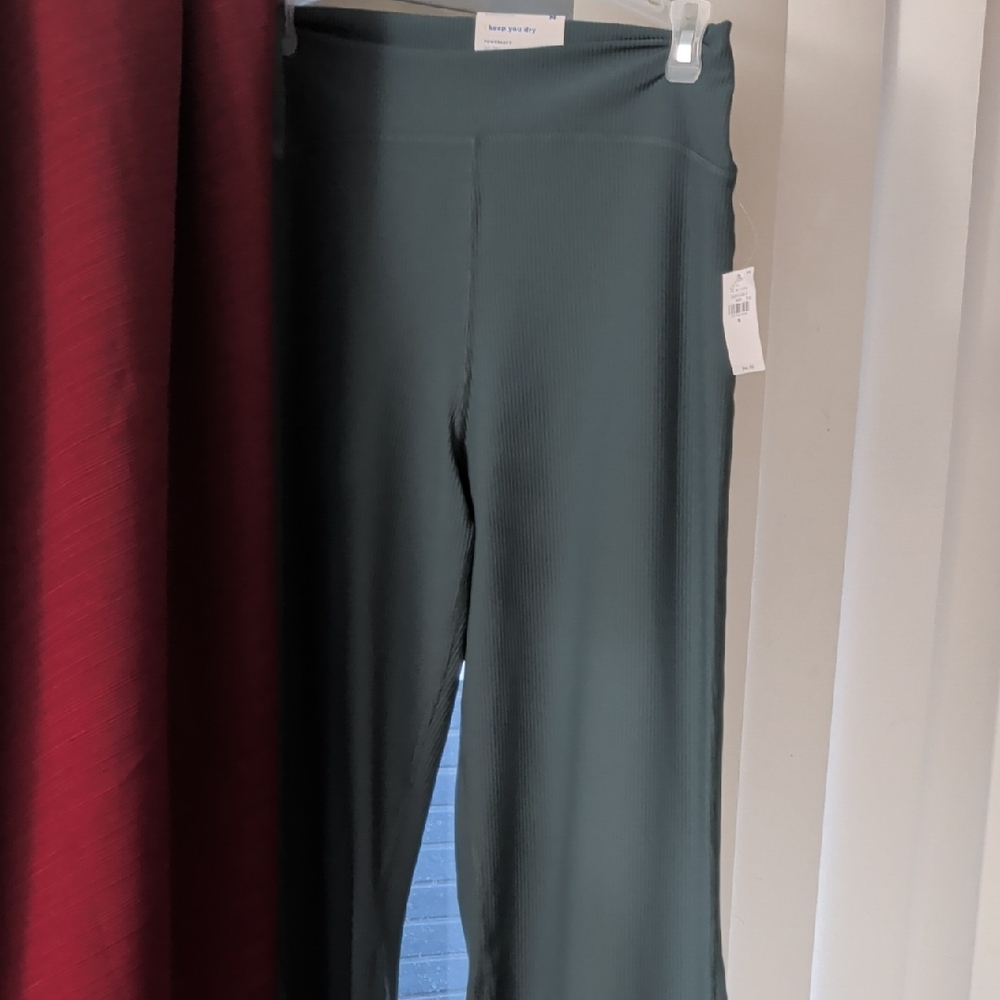 Old Navy Teal Ribbed Super-Flare Pants